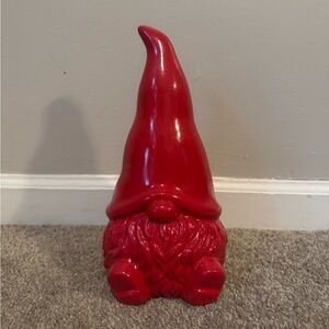 GardenHD Outdoors Ceramic Gnome - Red